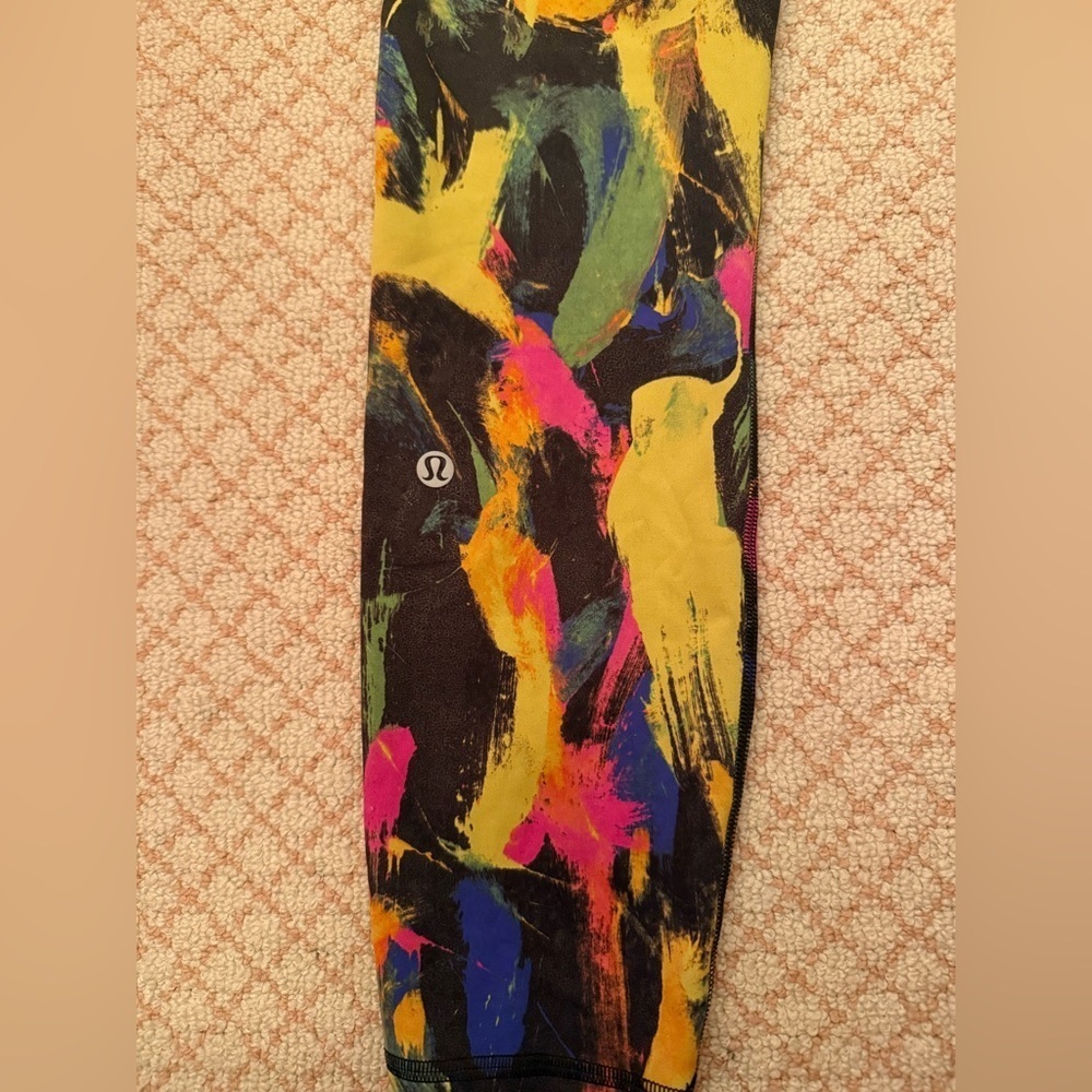 Lululemon Wunder Train High-Rise Crop 23" in Undertone Black Multi women’s 6 - Picture 7 of 9